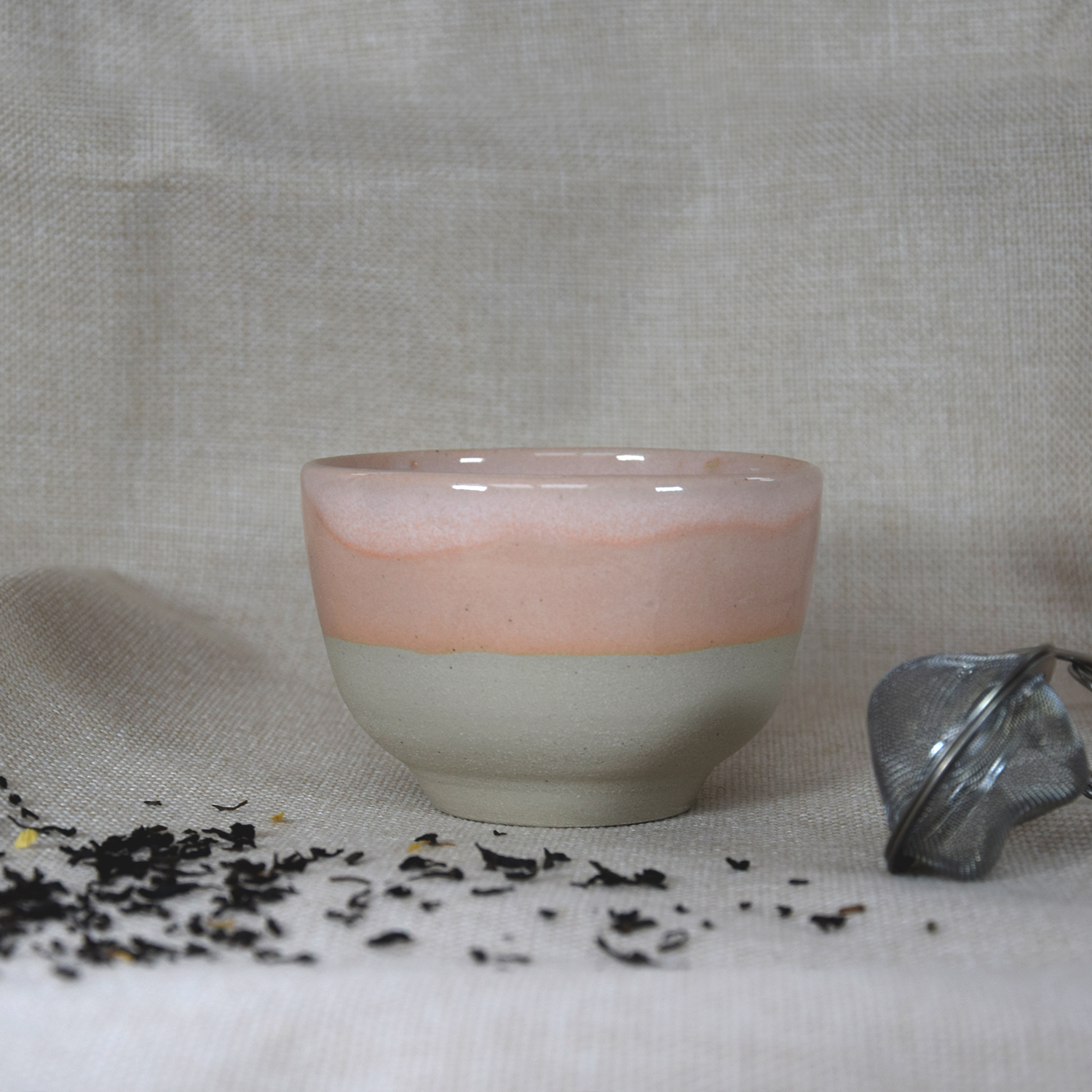 tasse à thé - quartz rose