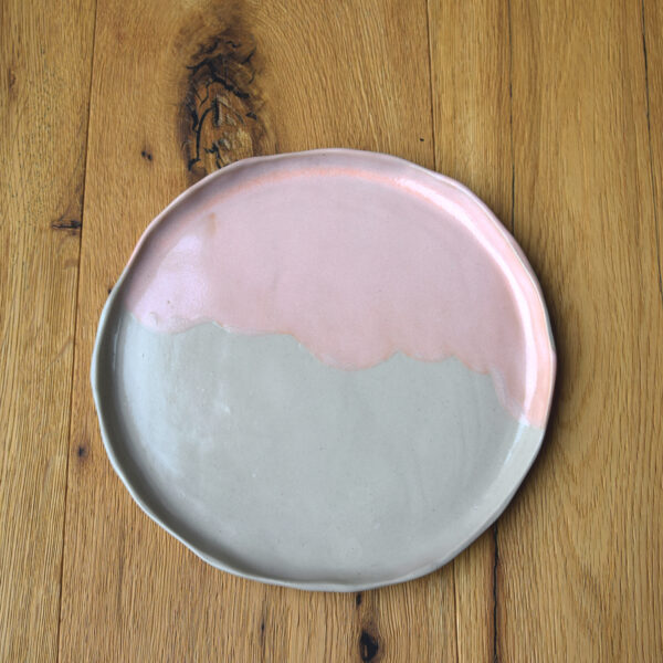 assiette plate - quartz rose