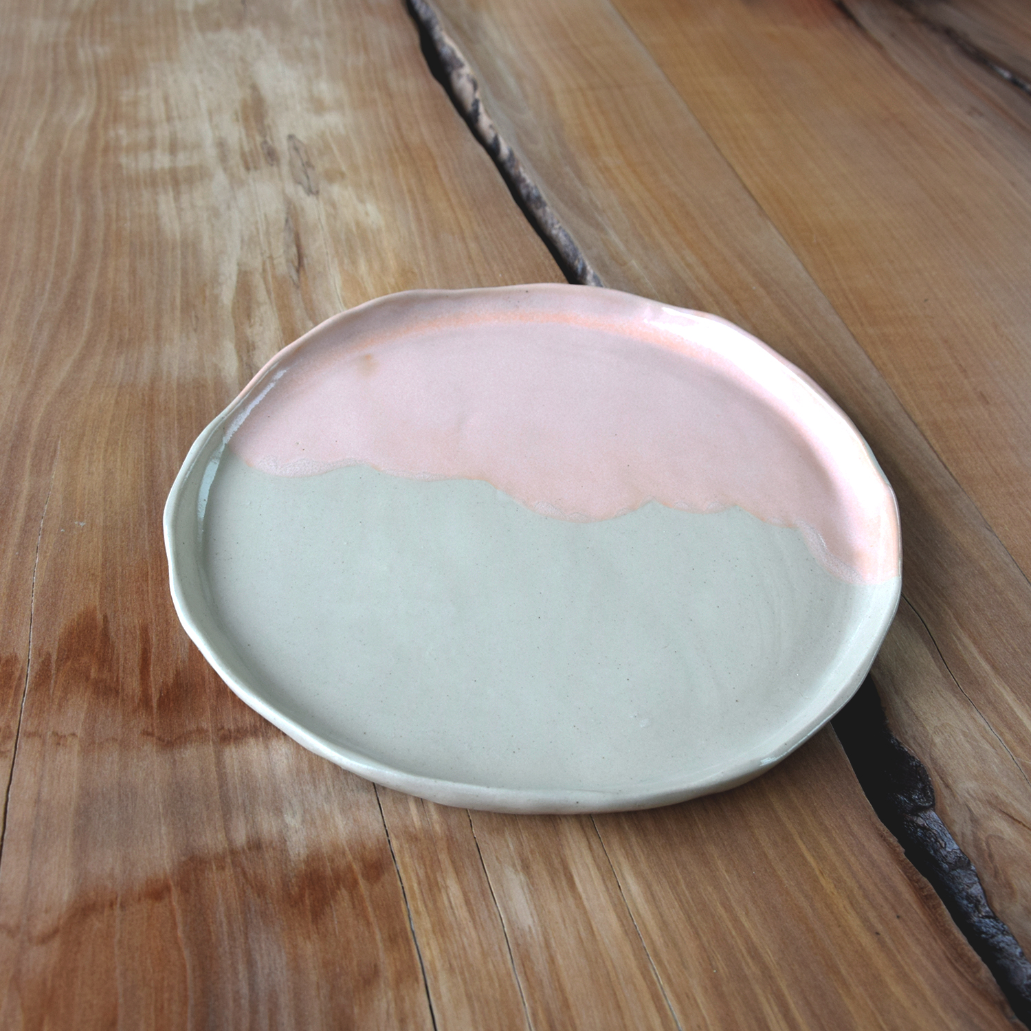 assiette plate - quartz rose